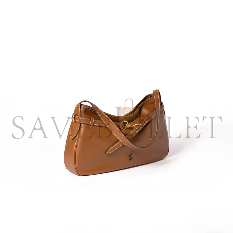 MIU MIU AVENTURE LEATHER BAG 5BC181 (40*24*7cm)